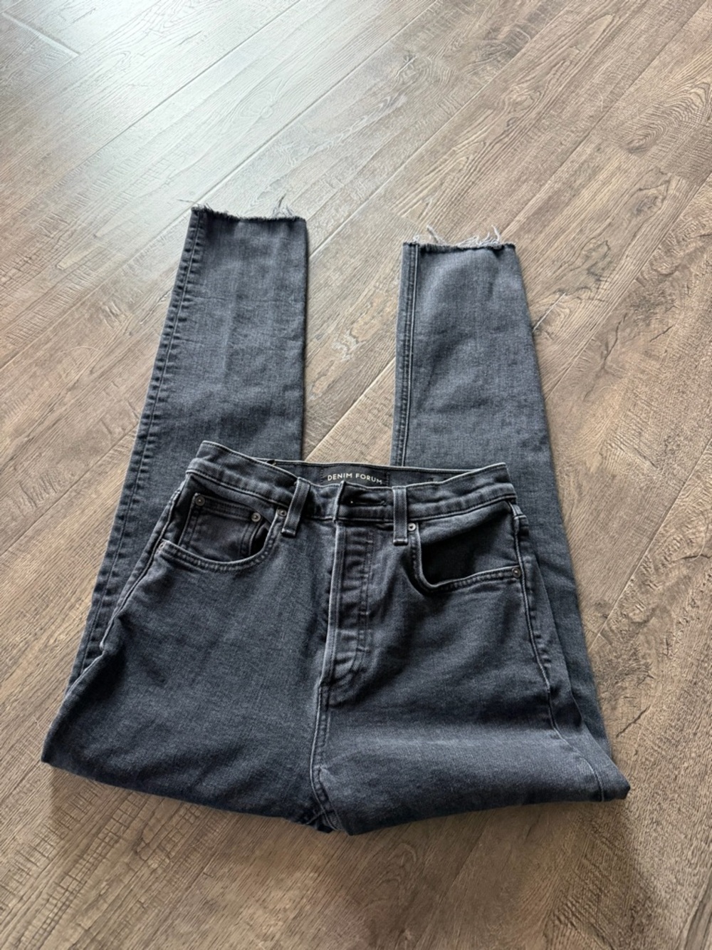 Aritzia Denim Forum High-Rise Black Skinny Jeans